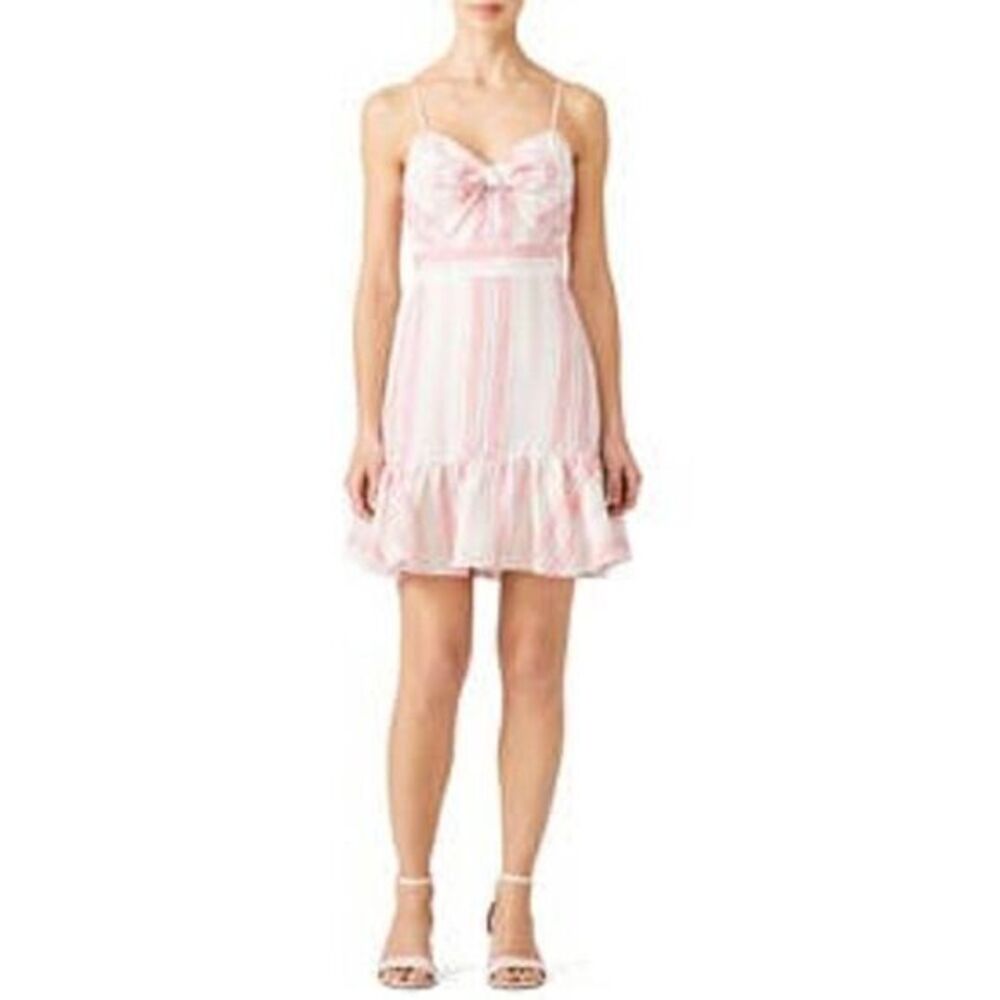 PARKER Pink Striped Dany Dress